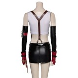 Final Fantasy VII Tifa Lockhart Women Top Skirt Full Set Suit Cosplay Costume Halloween Carnival Outfit
