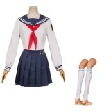 Final Fantasy VII Tifa Seventh High School Uniform JK Party Cosplay Costume Halloween Carnival Outfit