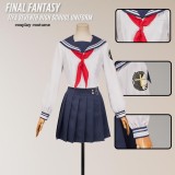 Final Fantasy VII Tifa Seventh High School Uniform JK Party Cosplay Costume Halloween Carnival Outfit