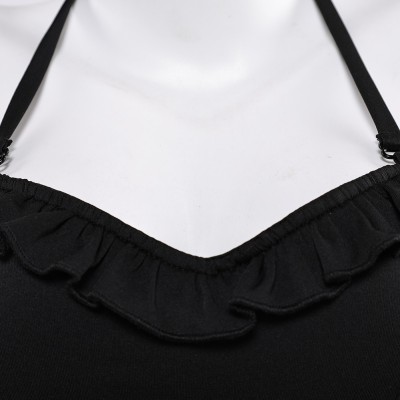 Final Fantasy VII Tifa Black Skirt Swimsuit 2 Pcs Cosplay Costume Halloween Carnival Outfit