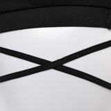 Final Fantasy VII Tifa Black Skirt Swimsuit 2 Pcs Cosplay Costume Halloween Carnival Outfit