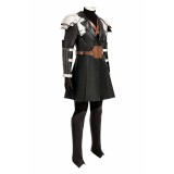 Final Fantasy VII Sephiroth Black Top Pants Full Set Suit Cosplay Costume Halloween Carnival Outfit
