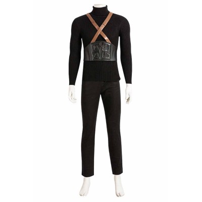 Final Fantasy VII Sephiroth Black Top Pants Full Set Suit Cosplay Costume Halloween Carnival Outfit