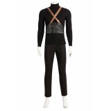 Final Fantasy VII Sephiroth Black Top Pants Full Set Suit Cosplay Costume Halloween Carnival Outfit