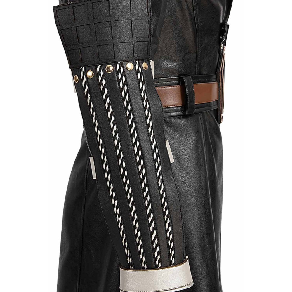 Final Fantasy VII Sephiroth Black Top Pants Full Set Suit Cosplay Costume Halloween Carnival Outfit