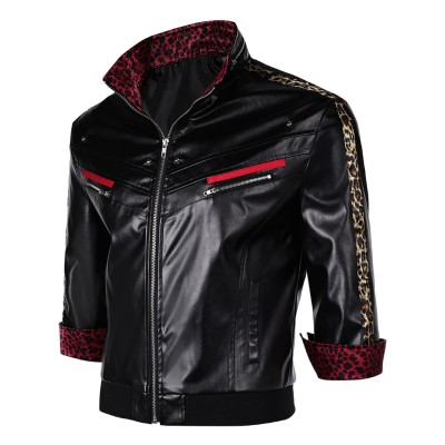 Final Fantasy VII Remake Leslie Kyle Leather Jacket Party Cosplay Costume Halloween Carnival