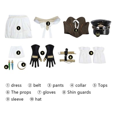 Final Fantasy VII Remake Ishgard Fullset Cosplay Costume Halloween Carnival Outfit