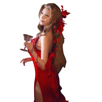 Final Fantasy VII Remake Aerith Aeris Gainsborough Suit Cosplay Costume Halloween Carnival Outfit