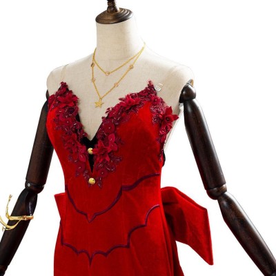 Final Fantasy VII Remake Aerith Aeris Gainsborough Suit Cosplay Costume Halloween Carnival Outfit