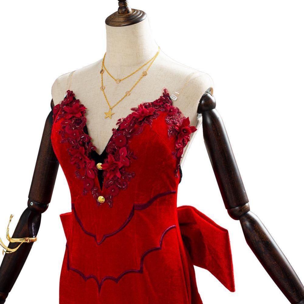 Final Fantasy VII Remake Aerith Aeris Gainsborough Suit Cosplay Costume Halloween Carnival Outfit