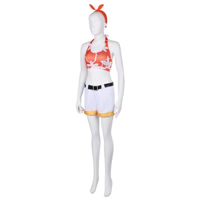 Final Fantasy VII Rebirth Yuffie Kisaragi Printed Bikini Set Swimsuit Suit Cosplay Costume Halloween Carnival Outfit