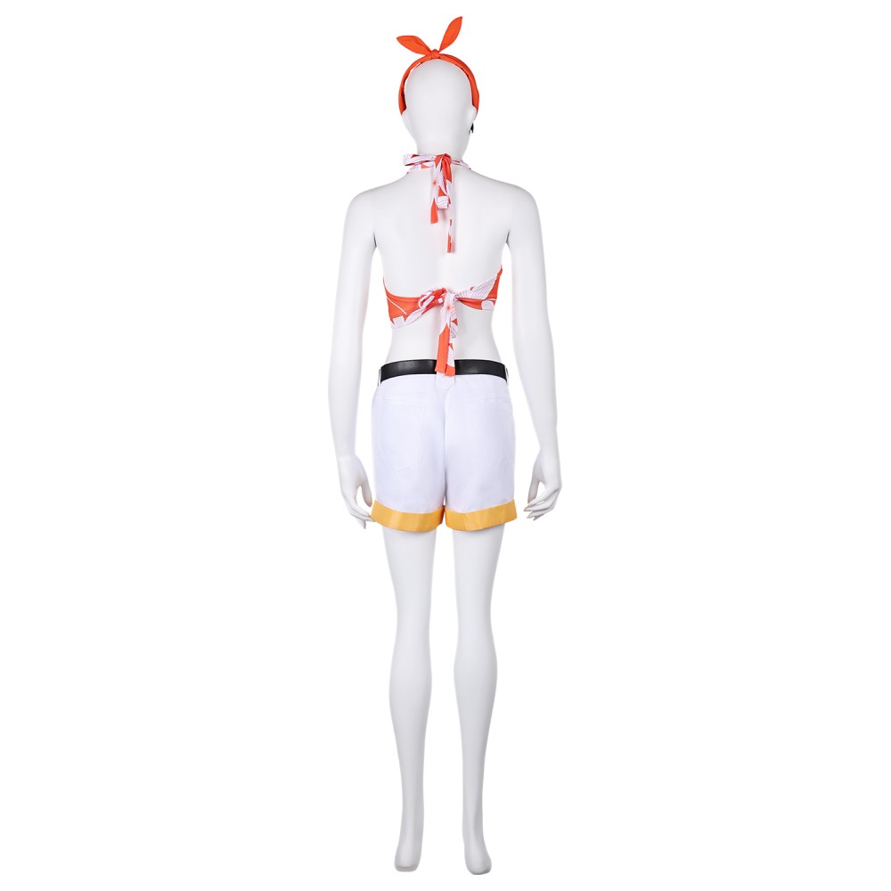 Final Fantasy VII Rebirth Yuffie Kisaragi Printed Bikini Set Swimsuit Suit Cosplay Costume Halloween Carnival Outfit