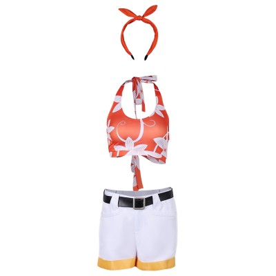 Final Fantasy VII Rebirth Yuffie Kisaragi Printed Bikini Set Swimsuit Suit Cosplay Costume Halloween Carnival Outfit