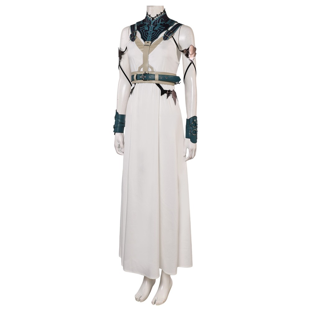 Final Fantasy VII Rebirth Aerith Gainsborough Gold Saucer Suit Cosplay Costume Halloween Carnival Outfit