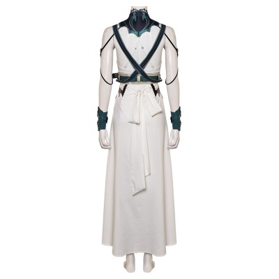 Final Fantasy VII Rebirth Aerith Gainsborough Gold Saucer Suit Cosplay Costume Halloween Carnival Outfit