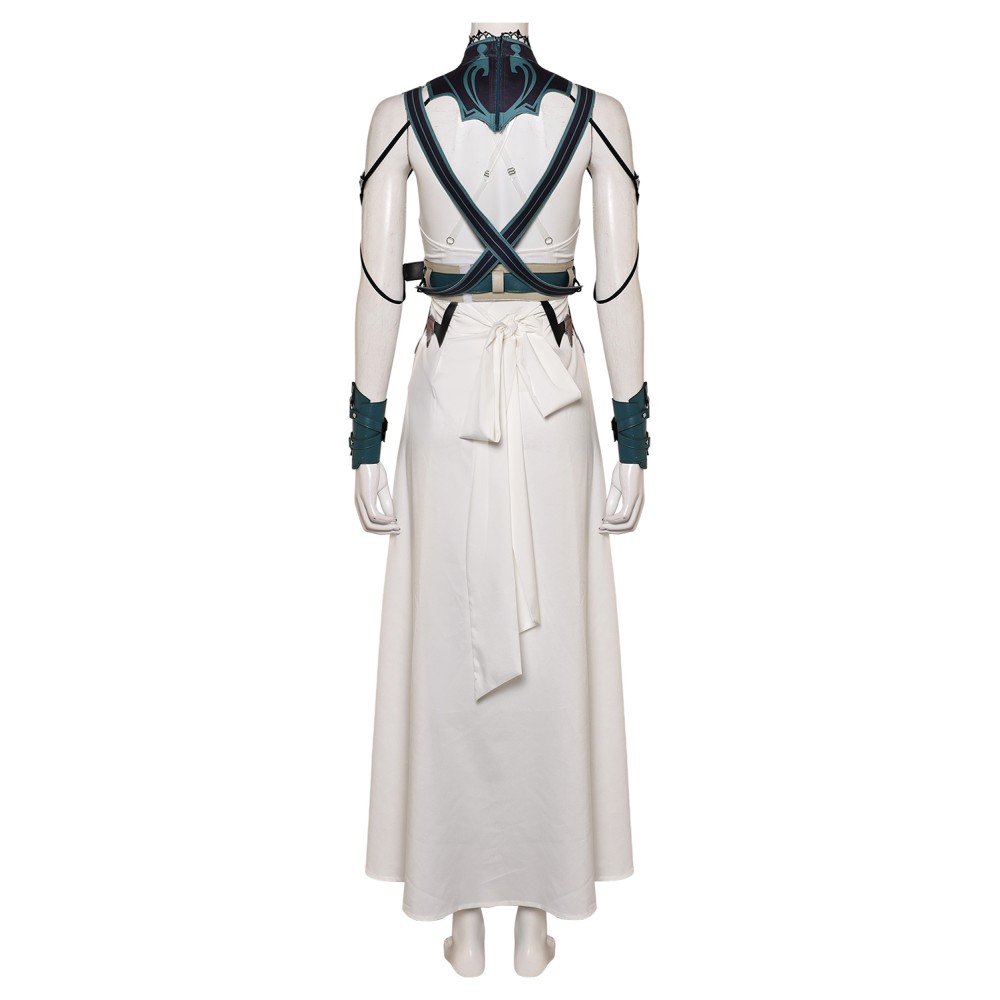 Final Fantasy VII Rebirth Aerith Gainsborough Gold Saucer Suit Cosplay Costume Halloween Carnival Outfit
