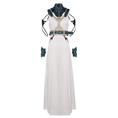 Final Fantasy VII Rebirth Aerith Gainsborough Gold Saucer Suit Cosplay Costume Halloween Carnival Outfit