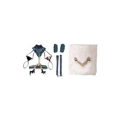 Final Fantasy VII Rebirth Aerith Gainsborough Gold Saucer Suit Cosplay Costume Halloween Carnival Outfit
