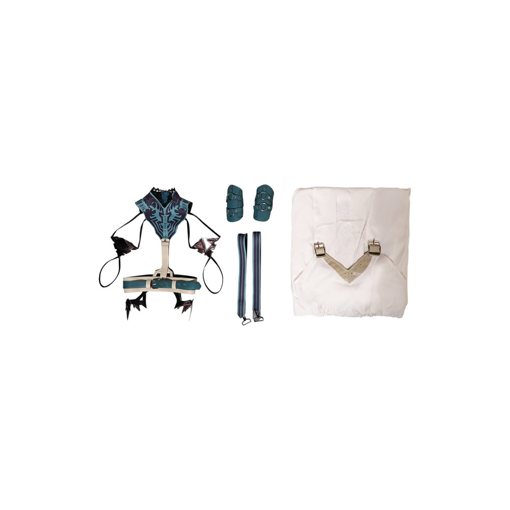 Final Fantasy VII Rebirth Aerith Gainsborough Gold Saucer Suit Cosplay Costume Halloween Carnival Outfit