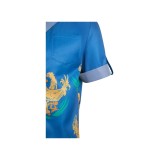 Final Fantasy VII Cloud Strife Cloud Chocobo Printed Blue Beach Shirt Suit Cosplay Costume Halloween Carnival Outfit