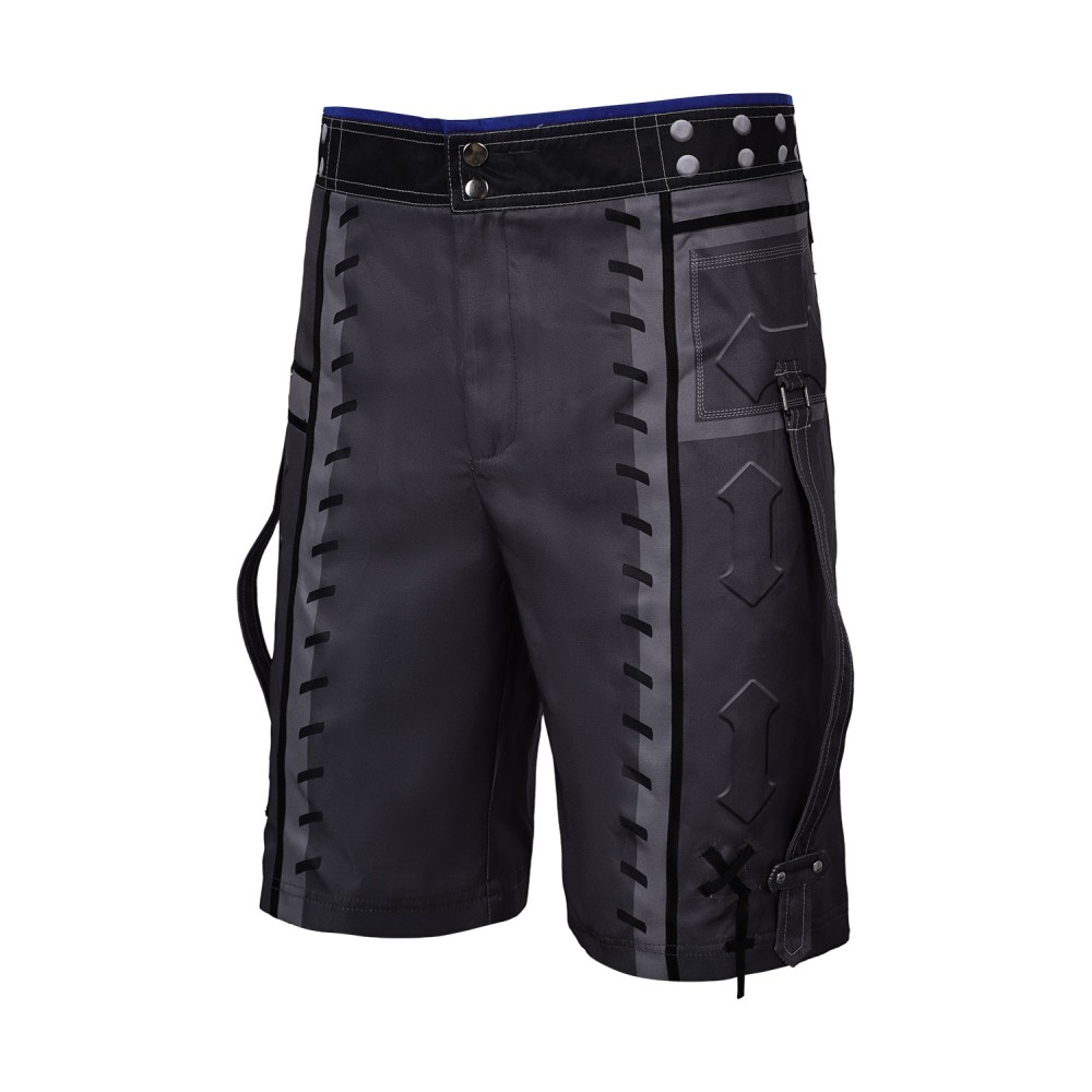 Final Fantasy VII Cloud Strife Cloud Chocobo Printed Blue Beach Shirt Suit Cosplay Costume Halloween Carnival Outfit