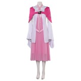 Final Fantasy VII Aerith Gainsborough Pink Dress With Shawl Suit Cosplay Costume Halloween Carnival Outfit