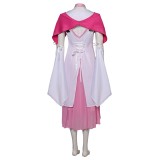 Final Fantasy VII Aerith Gainsborough Pink Dress With Shawl Suit Cosplay Costume Halloween Carnival Outfit