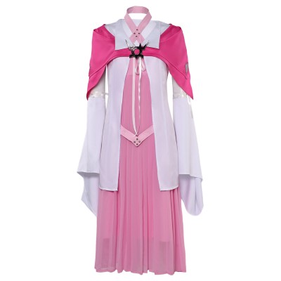 Final Fantasy VII Aerith Gainsborough Pink Dress With Shawl Suit Cosplay Costume Halloween Carnival Outfit