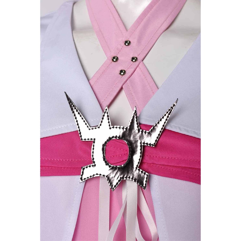 Final Fantasy VII Aerith Gainsborough Pink Dress With Shawl Suit Cosplay Costume Halloween Carnival Outfit