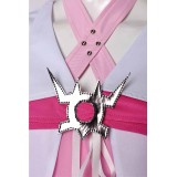 Final Fantasy VII Aerith Gainsborough Pink Dress With Shawl Suit Cosplay Costume Halloween Carnival Outfit