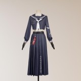 Final Fantasy VII Aerith Seventh High Team Cetra Uniform JK Party Cosplay Costume Halloween Carnival Outfit