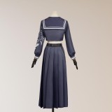 Final Fantasy VII Aerith Seventh High Team Cetra Uniform JK Party Cosplay Costume Halloween Carnival Outfit