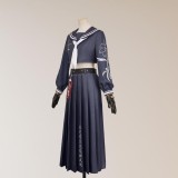 Final Fantasy VII Aerith Seventh High Team Cetra Uniform JK Party Cosplay Costume Halloween Carnival Outfit