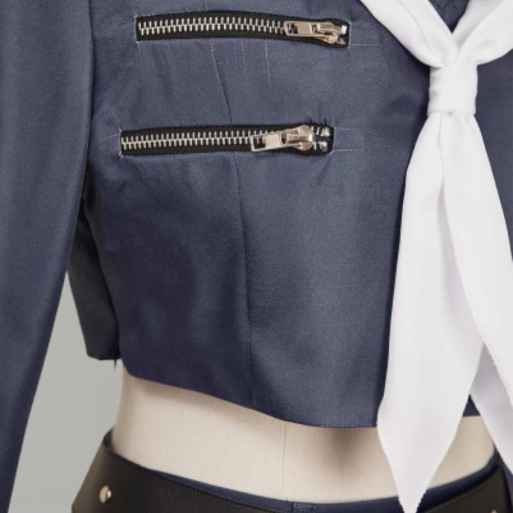Final Fantasy VII Aerith Seventh High Team Cetra Uniform JK Party Cosplay Costume Halloween Carnival Outfit