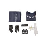 Final Fantasy VII Aerith Seventh High Team Cetra Uniform JK Party Cosplay Costume Halloween Carnival Outfit