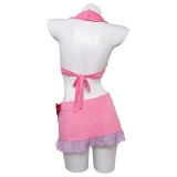 Final Fantasy VII Aerith Gainsborough 2 Pics Set Swimsuit Suit Cosplay Costume Halloween Carnival Outfit
