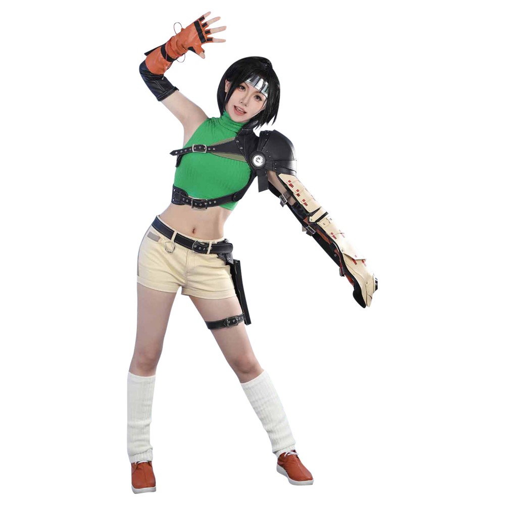 Final Fantasy VII: Remake Intergrade FF7 Yuffie Kisaragi Suit Cosplay Costume Halloween Carnival Outfit