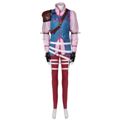 Final Fantasy VII: Rebirth FF7 Cissnei Blue Full Set Suit Cosplay Costume Halloween Carnival Outfit