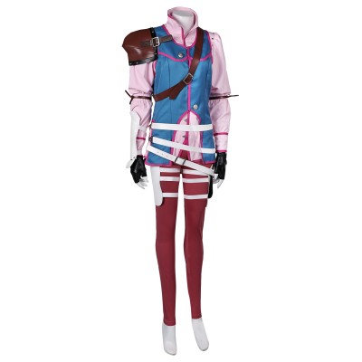 Final Fantasy VII: Rebirth FF7 Cissnei Blue Full Set Suit Cosplay Costume Halloween Carnival Outfit