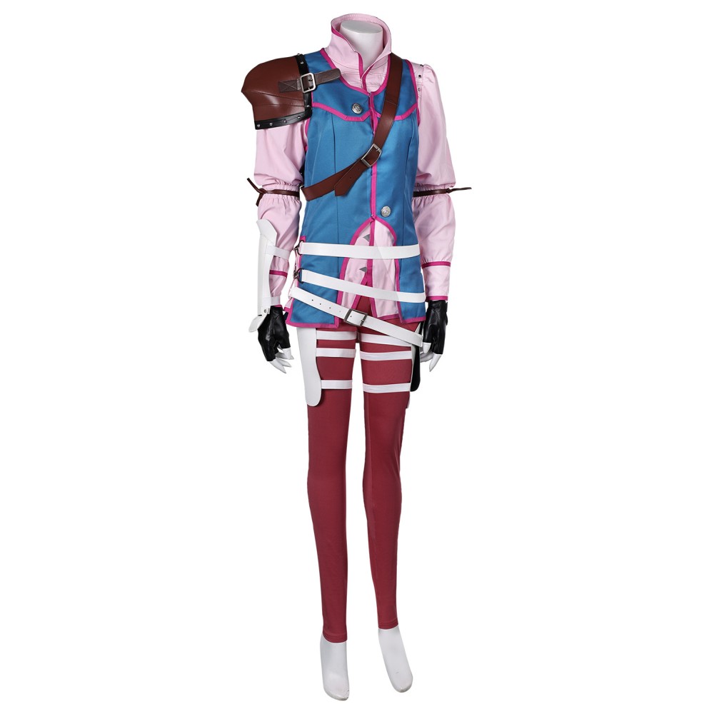 Final Fantasy VII: Rebirth FF7 Cissnei Blue Full Set Suit Cosplay Costume Halloween Carnival Outfit
