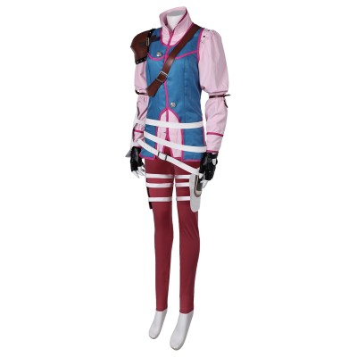 Final Fantasy VII: Rebirth FF7 Cissnei Blue Full Set Suit Cosplay Costume Halloween Carnival Outfit