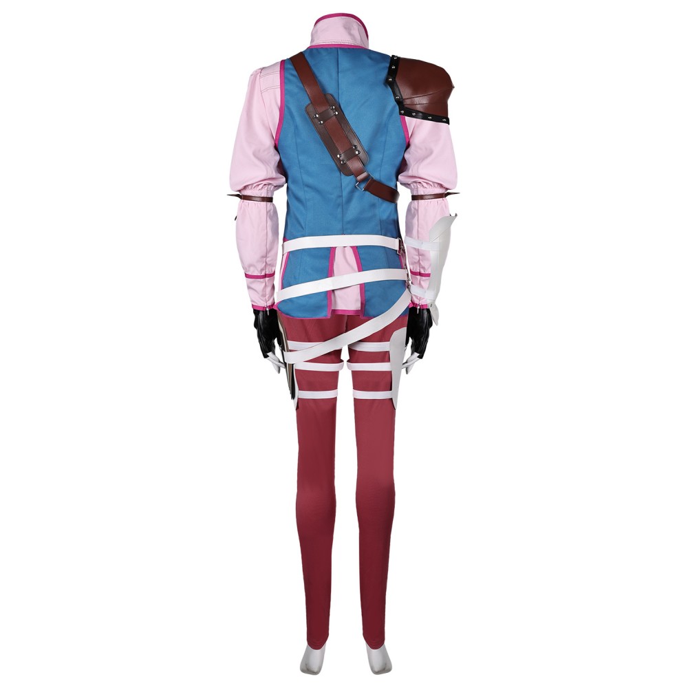 Final Fantasy VII: Rebirth FF7 Cissnei Blue Full Set Suit Cosplay Costume Halloween Carnival Outfit