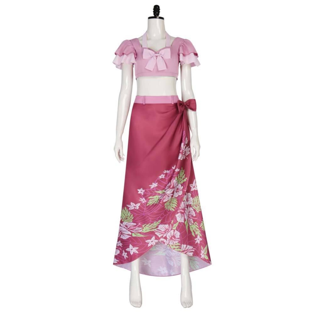 Final Fantasy VII: Rebirth Aerith Gainsborough Pink Cosplay Costume Halloween Carnival Outfit