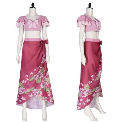 Final Fantasy VII: Rebirth Aerith Gainsborough Pink Cosplay Costume Halloween Carnival Outfit