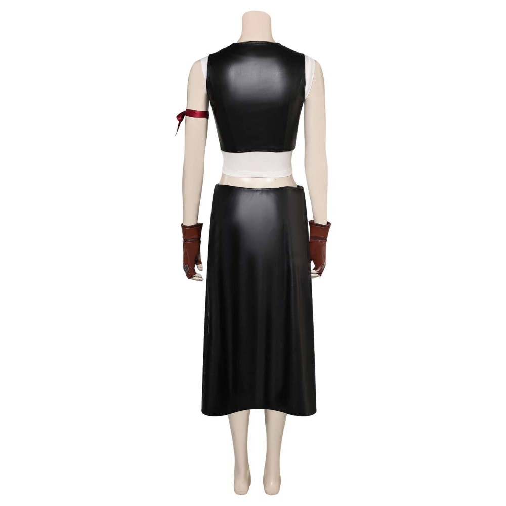 Final Fantasy VII: Advent Children Tifa Lockhart Black Suit Cosplay Costume Halloween Carnival Outfit