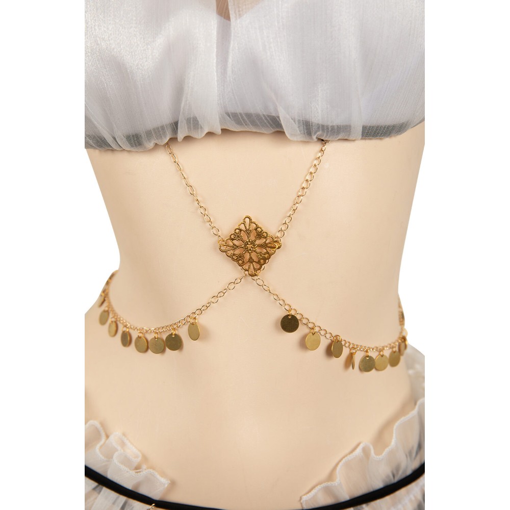 Final Fantasy Tifa Lockhart White Mesh Cover Ups Swimsuit Set Suit Cosplay Costume Halloween Carnival Outfit