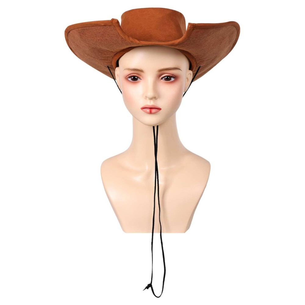 Final Fantasy Tifa Lockhart Western Cowboy Brown Hat Accessories Props Cosplay Costume Halloween Carnival