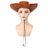 Final Fantasy Tifa Lockhart Western Cowboy Brown Hat Accessories Props Cosplay Costume Halloween Carnival