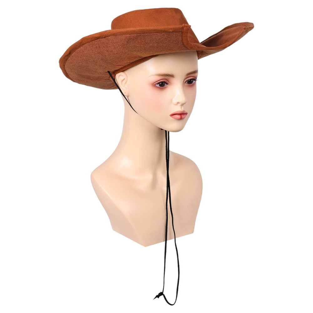 Final Fantasy Tifa Lockhart Western Cowboy Brown Hat Accessories Props Cosplay Costume Halloween Carnival