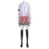 Final Fantasy Lightning Éclair Farron Pink Uniform Cosplay Costume Halloween Carnival Outfit